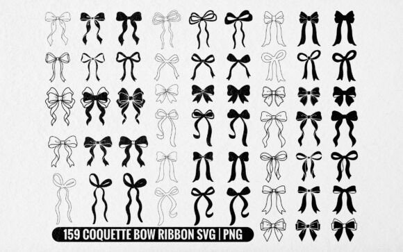 Download 159 Trendy Coquette Bow Bundle SVG PNG - Premium Resources