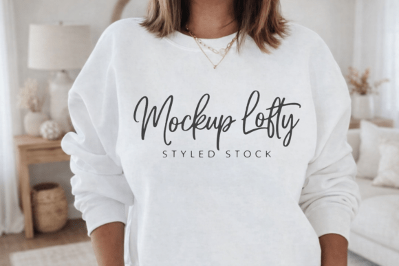 Download Gildan 18000 White Sweatshirt Mockup 28 - Sweatshirt Collection
